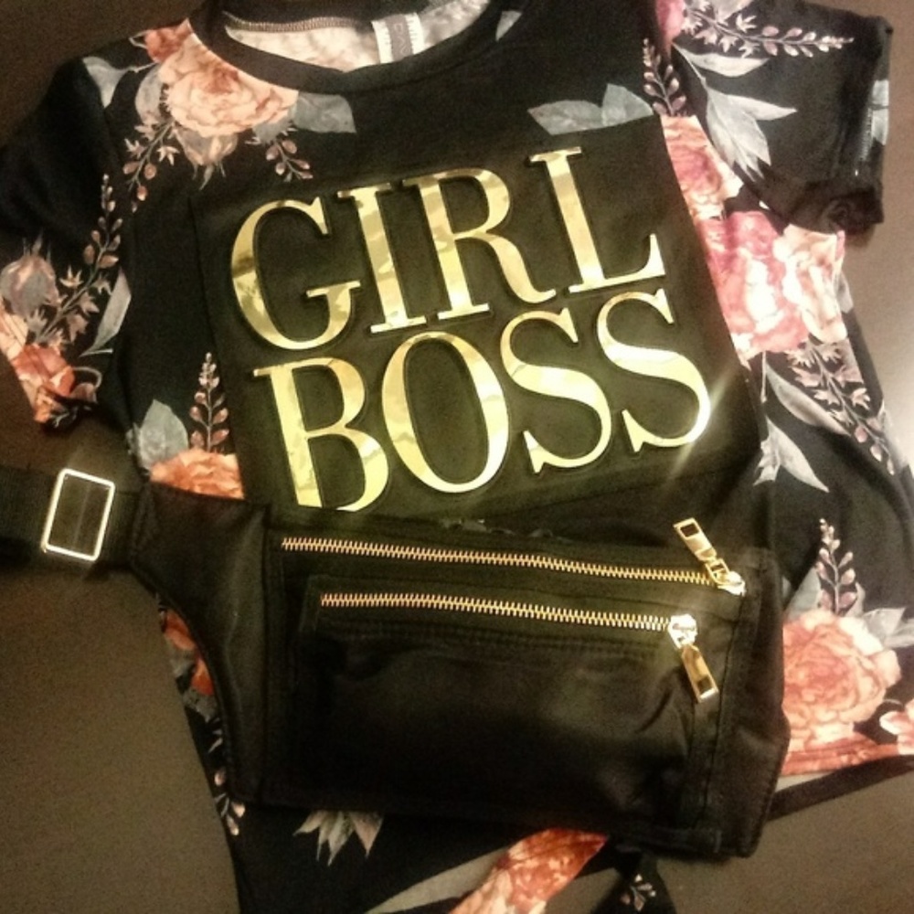 Stylish BLACK AND GOLD Bag